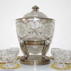 WMF, Bowle, Kristallglas, Jugendstil, ca. 1900 bis 1920